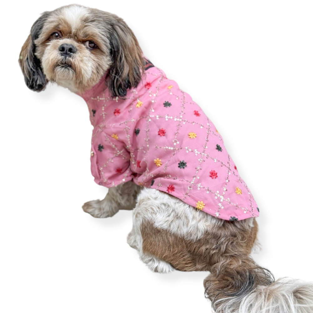 Pawgypets Festive Shirt for Dogs and Cats Pink