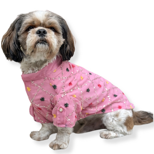 Pawgypets Festive Shirt for Dogs and Cats Pink