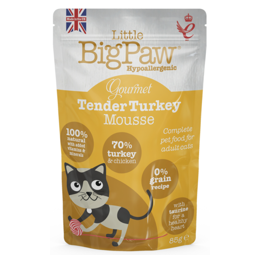 Little Big Paw Tender Turkey Mousse Cat Wet Food