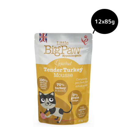 Little Big Paw Tender Turkey Mousse Cat Wet Food