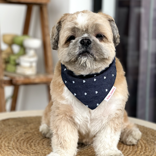 Pawgypets Hearty Denim Bandana for Dogs and Cats Denim