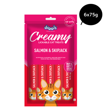 Drools Salmon  Skipjack Creamy Cat Treats