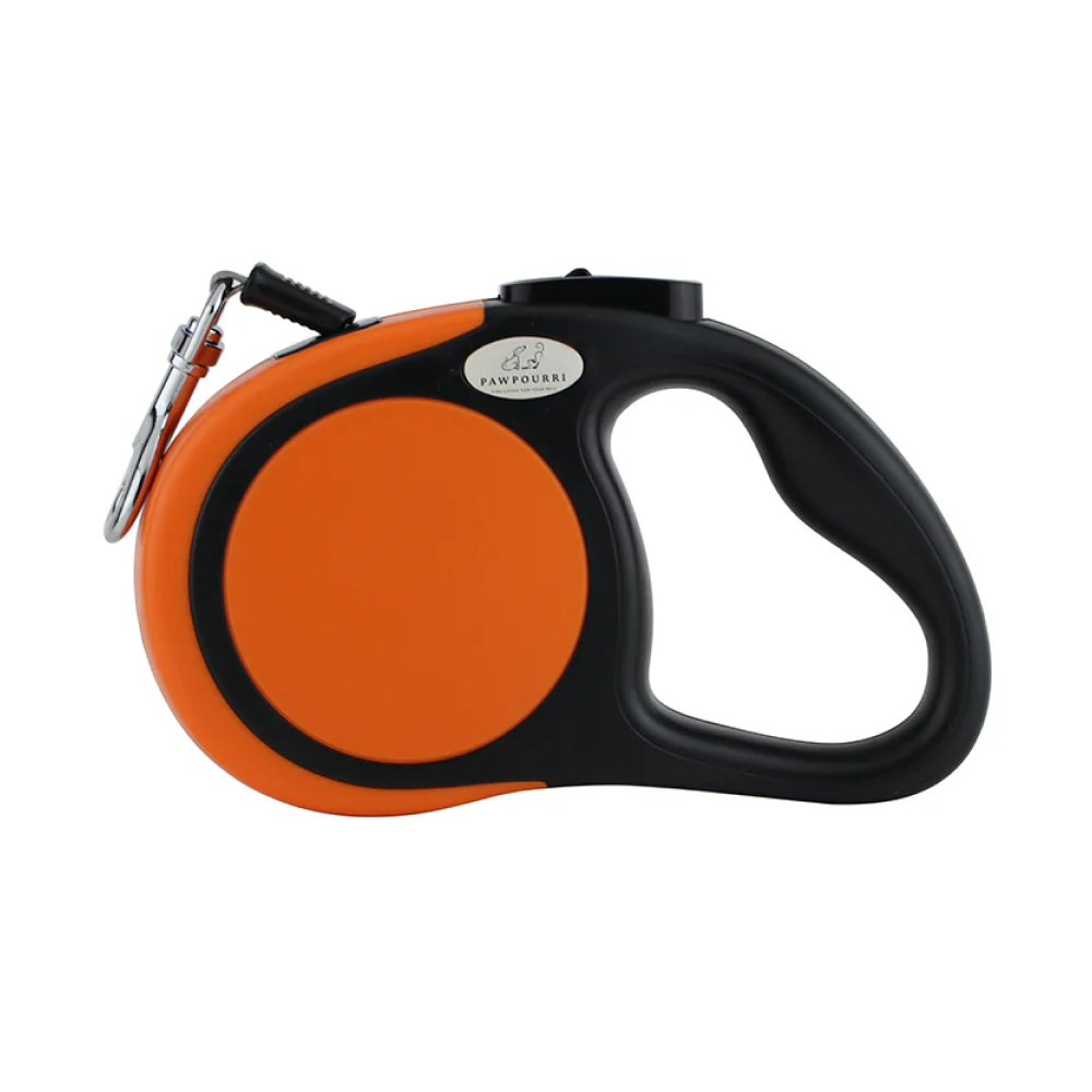 Pawpourri Retractable Leash for Dogs Orange