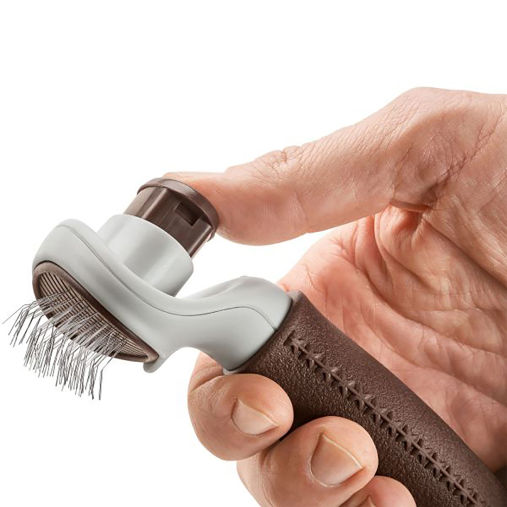 Hunter Plucking Self Cleaning Spa Brush for Dogs and Cats