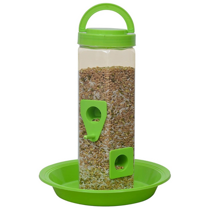 Chullbull Balcony Grill Food Feeder for Birds Green