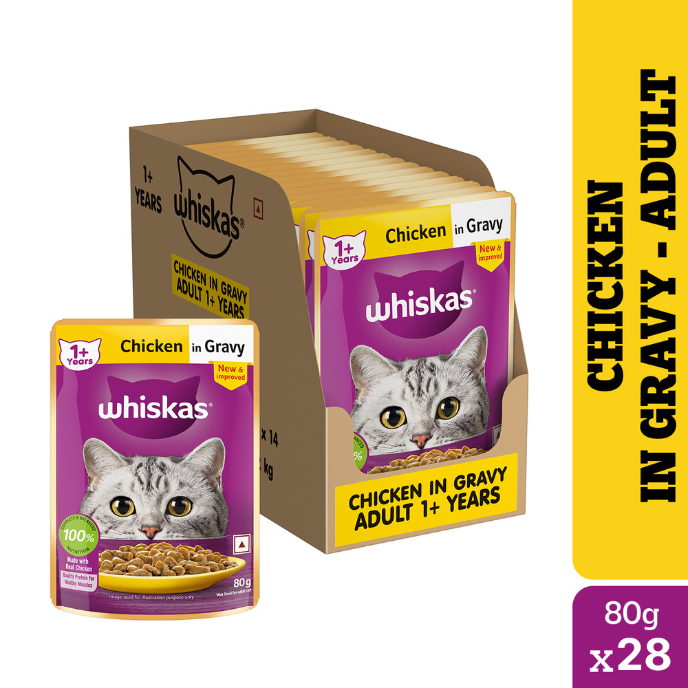 Whiskas Chicken in Gravy Adult Cat Wet Food