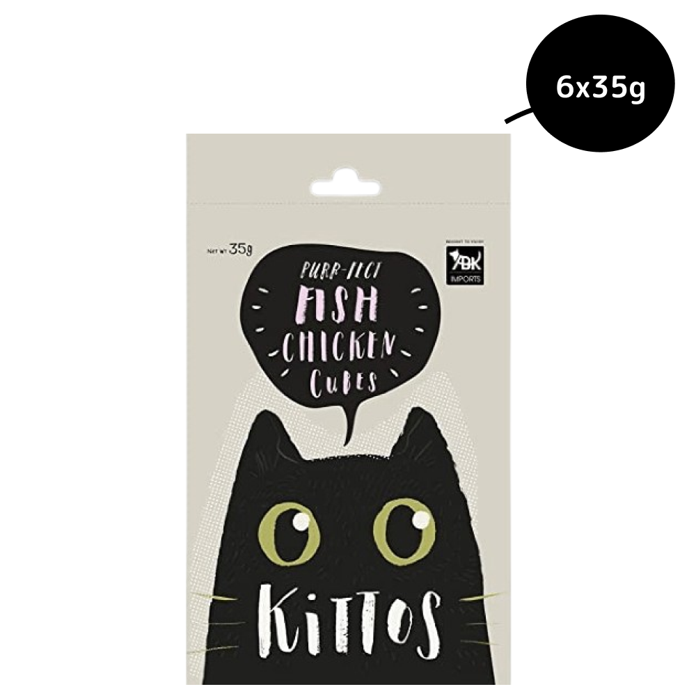 Kittos Purr fect Fish Chicken Cubes Cat Treats