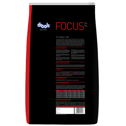 Drools Focus Super Premium Puppy Dog Dry Food  Corn  Wheat Free Formula