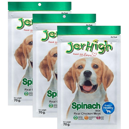 JerHigh Chicken Spinach Dog Treats