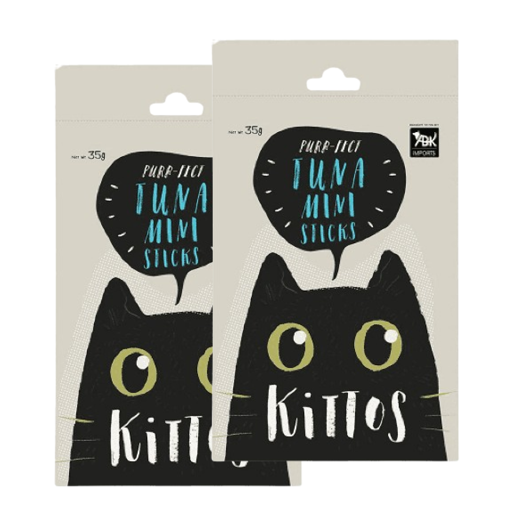 Kittos Purr fect Tuna Mini Sticks Cat Treats