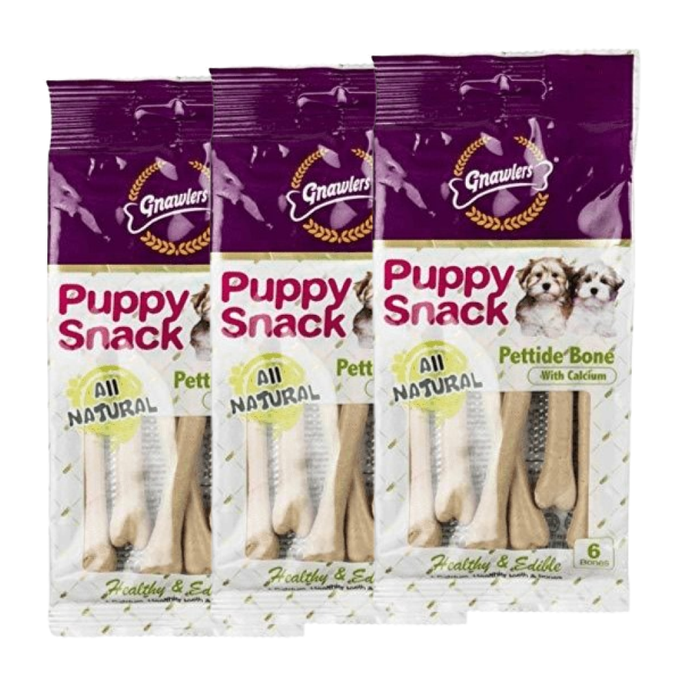 Gnawlers Puppy Snack Pettide Bone Dog Treats