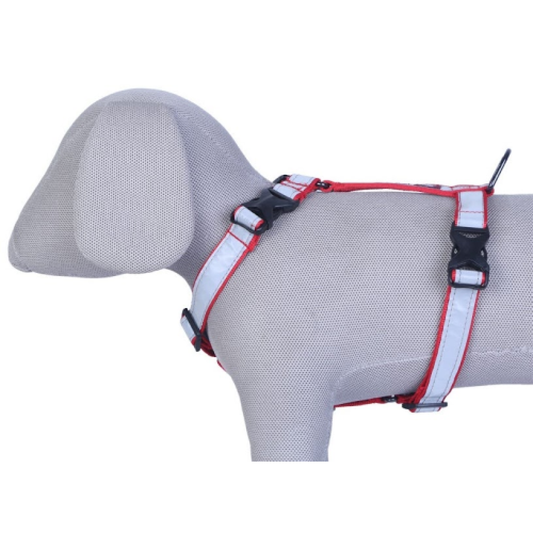 Pets Like Reflective Full Harness for Dogs Red