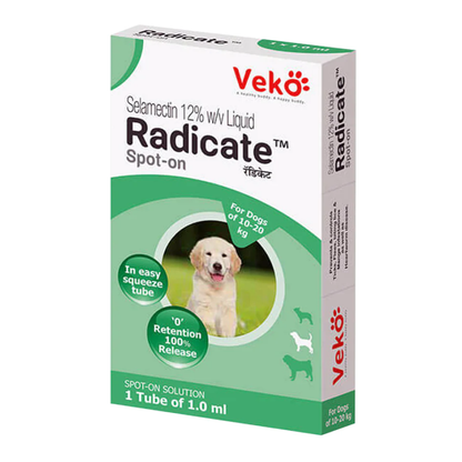 Veko Radicate Selamectin Tick and Flea Control Spot On for Dogs