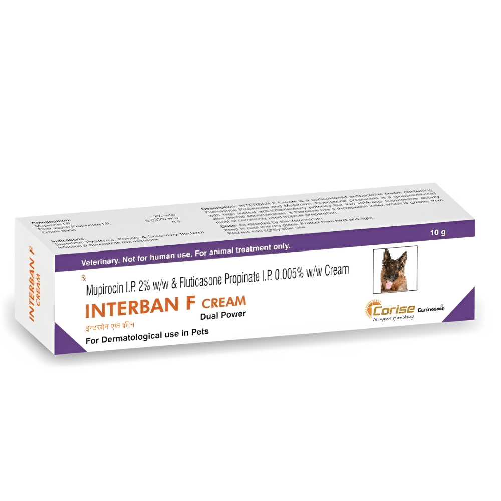 Corise Interban F Mupirocin Fluticasone Cream 10g