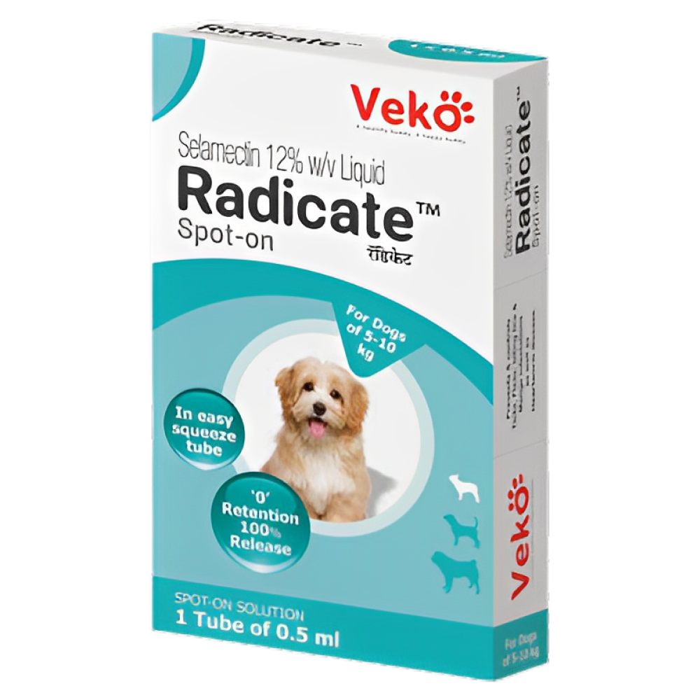 Veko Radicate Selamectin Tick and Flea Control Spot On for Dogs