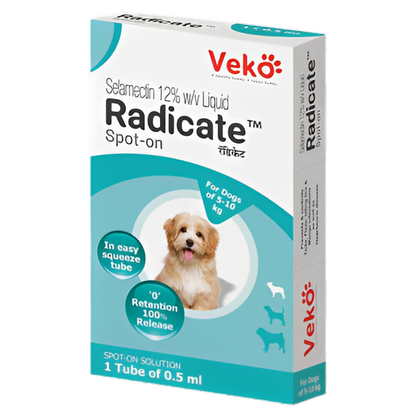 Veko Radicate Selamectin Tick and Flea Control Spot On for Dogs