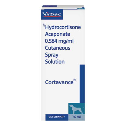 Virbac Cortavance Hydrocortisone Spray for Dogs  Cats 76ml