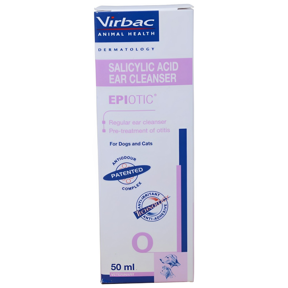 Virbac Epiotic Ear Cleanser Salicylic Acid for Dogs  Cats