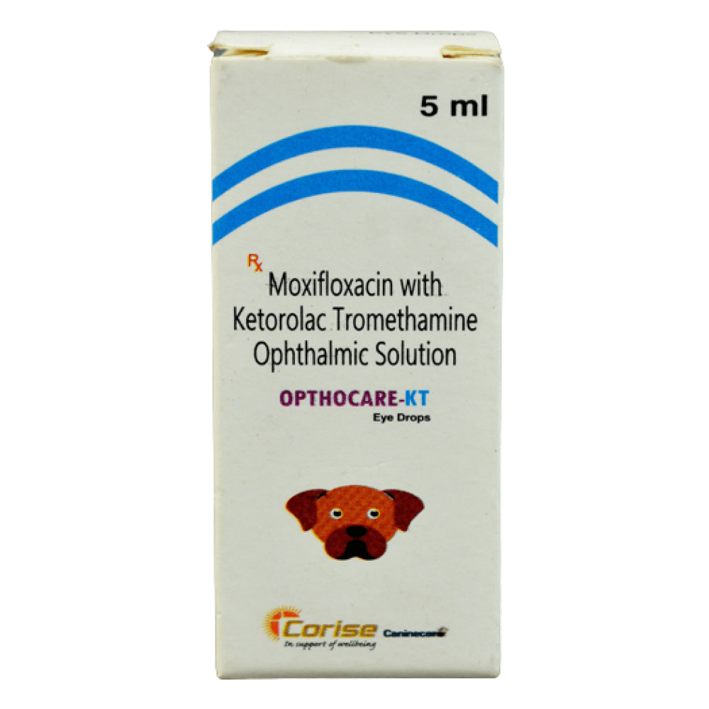 Corise Opthocare KT Moxifloxacin Ketorolac Eye Drops for Dogs  Cats 5ml