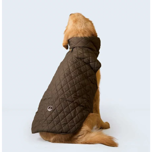 Petsnugs Quilted Jacket for Dogs and Cats Olive Green
