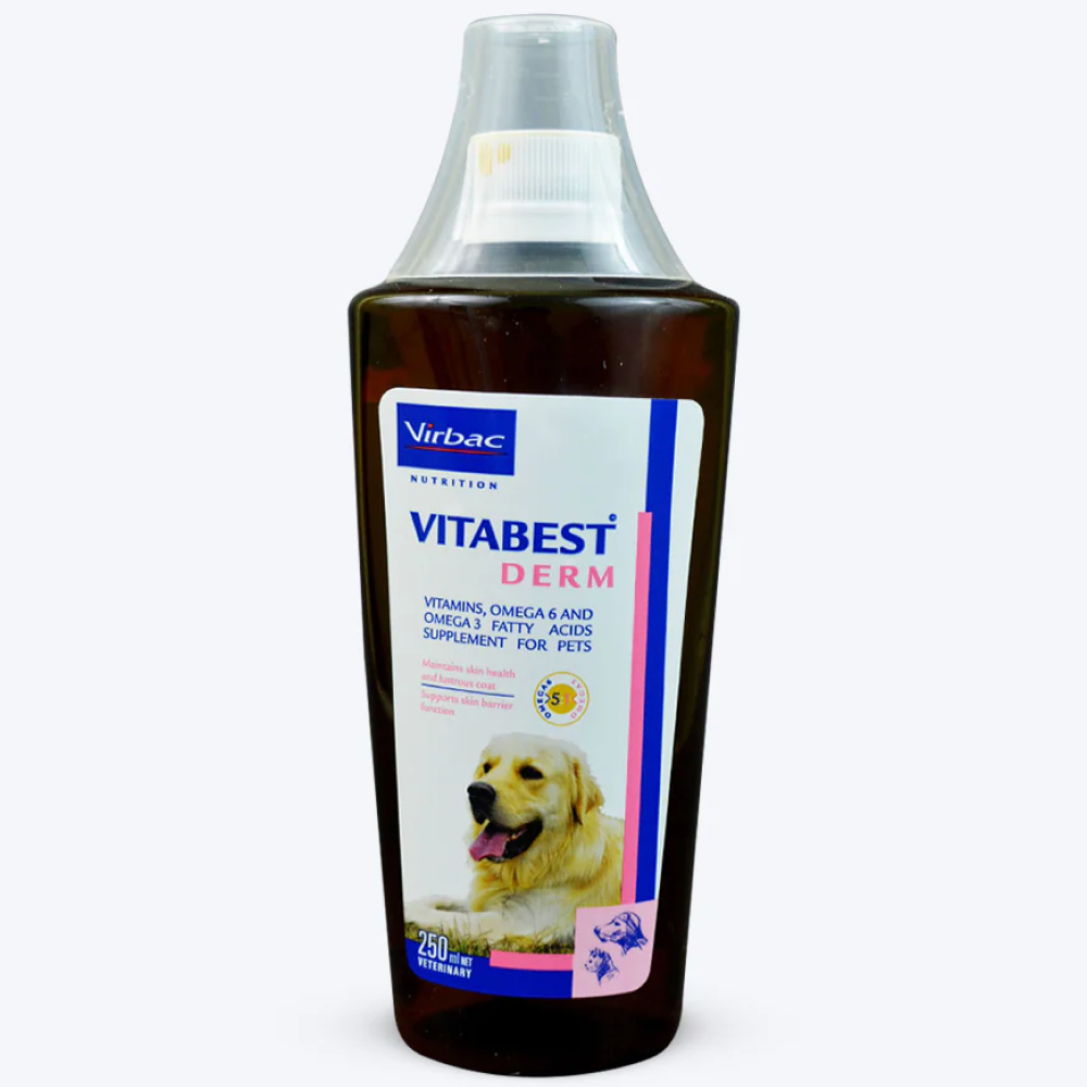 Virbac Episoothe Oatmeal Shampoo 200ml and Vitabest Derm Omega 3  6 Syrup 250ml Combo