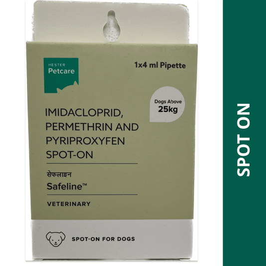 Hester Safeline Imidacloprid Tick and Flea Control Spot On for Dogs