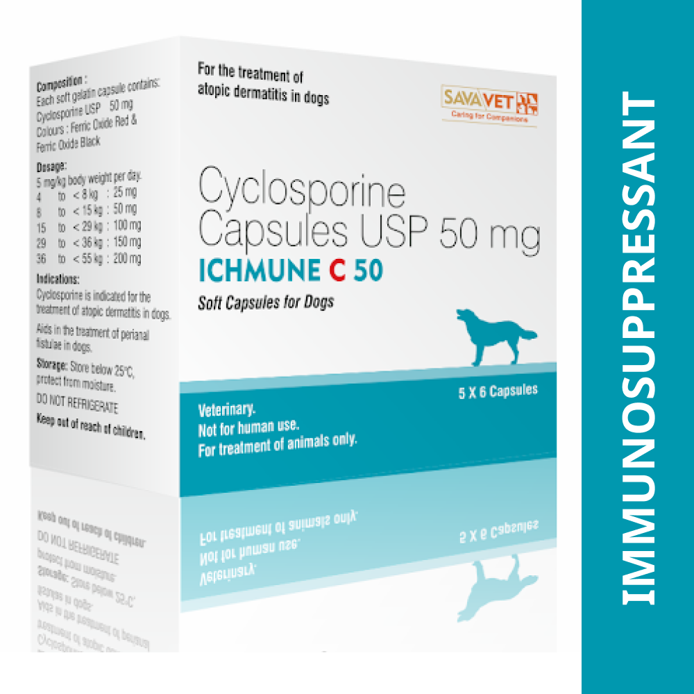 Savavet Ichmune C Cyclosporine Tablet for Dogs pack of 6 tablets