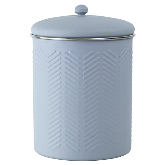 Pawpourri Chevron Emboss Treat Jar for Dogs and Cats Grey