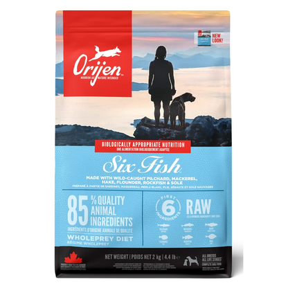 Orijen Six Fish Dog Dry Food All Breeds  Ages