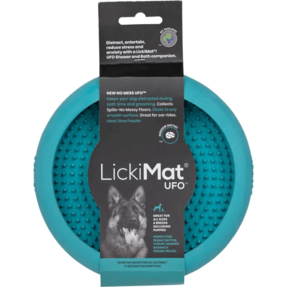 LickiMat UFO Slow Feeder for Dogs Turquoise