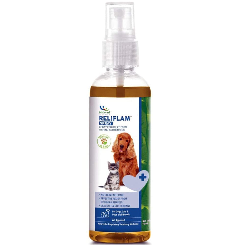 Natural Remedies Reliflam Itch Relief Spray for Dogs and Cats