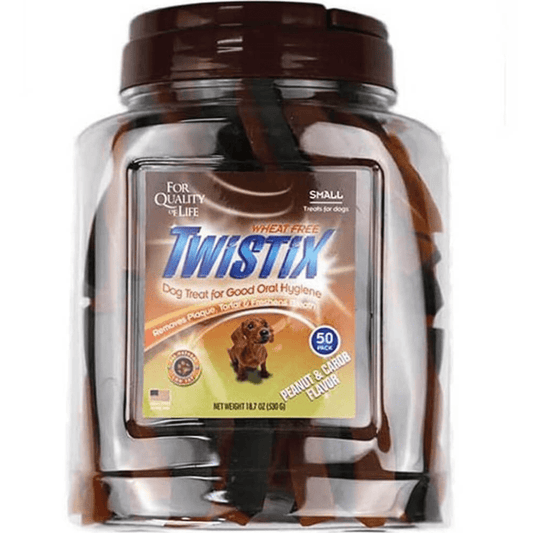 NPIC Twistix Peanut  Carob Canister Dog Treats