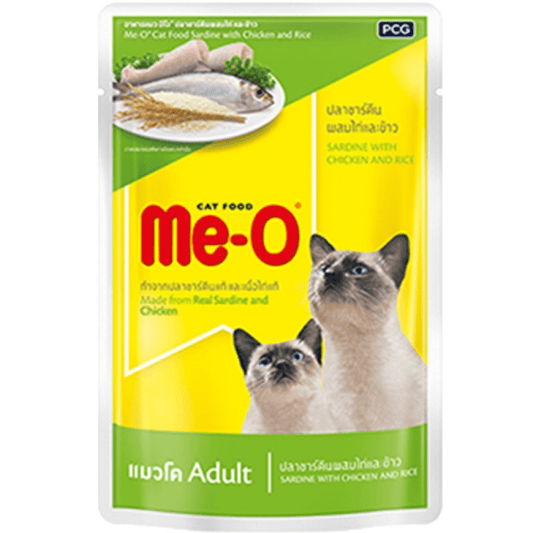 Me O Sardine with Chicken  Rice Adult Cat Wet Food