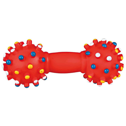 Trixie Vinyl Dumbbell Toy for Dogs Red
