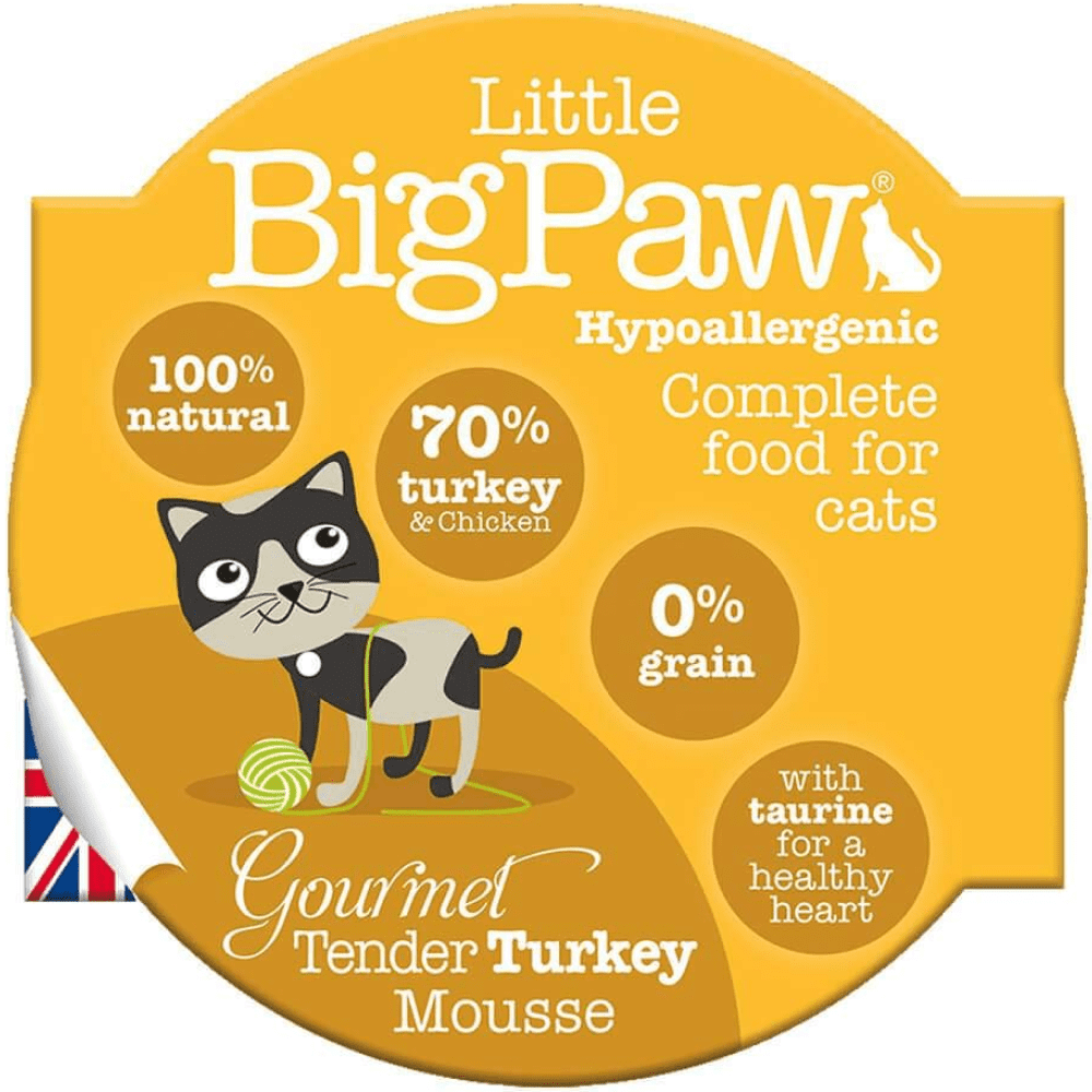 Little Big Paw Tender Turkey Mousse Cat Wet Food