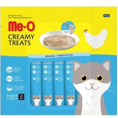 Me O Creamy Crab and Chicken  Liver Cat Treat Combo