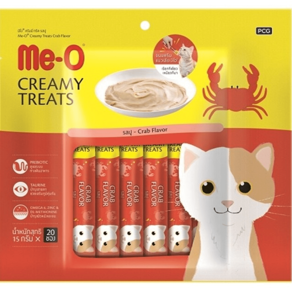 Me O Creamy Crab and Chicken  Liver Cat Treat Combo