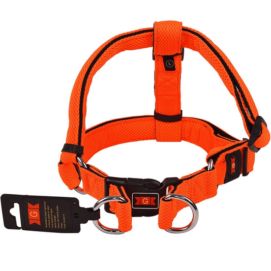 Glenand Nylon Mesh Adjustable Harness for Dogs Orange