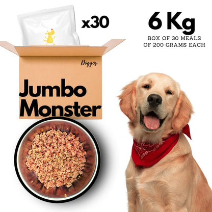 Doggos Jumbo Monster Chicken and Pumpkin Fresh Dog Wet Food All Breeds