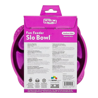 Outward Hound FunSlow Feeder for Dogs Purple