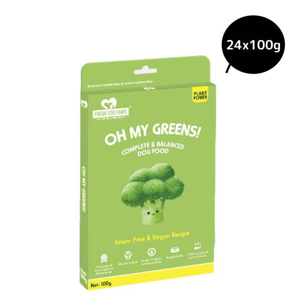 Fresh For Paws Oh My Greens Dog Wet Food 100g