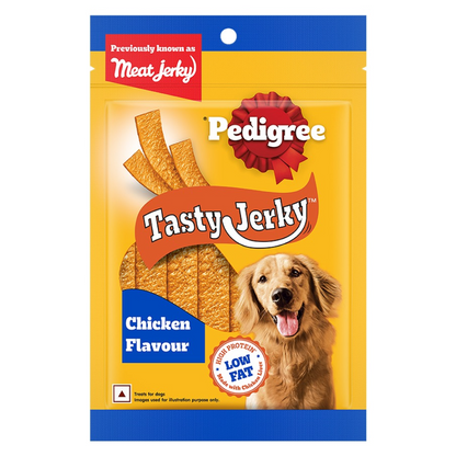 Pedigree Chicken  Liver and Roasted Lamb Flavor Tasty Jerky Dog Treat Combo