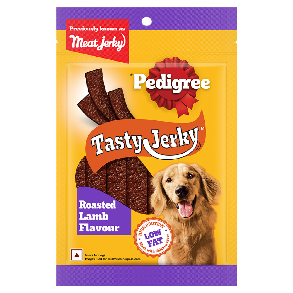 Pedigree Chicken  Liver and Roasted Lamb Flavor Tasty Jerky Dog Treat Combo