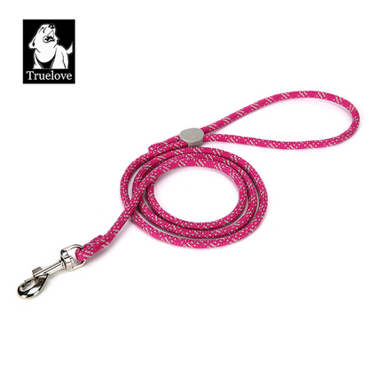 Truelove High Density Rope Webbing Leash for Dogs Fuchsia