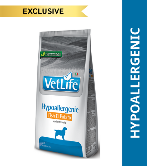 Farmina Vet Life Fish  Potato Hypoallergenic Canine Formula Adult Dog Dry Food