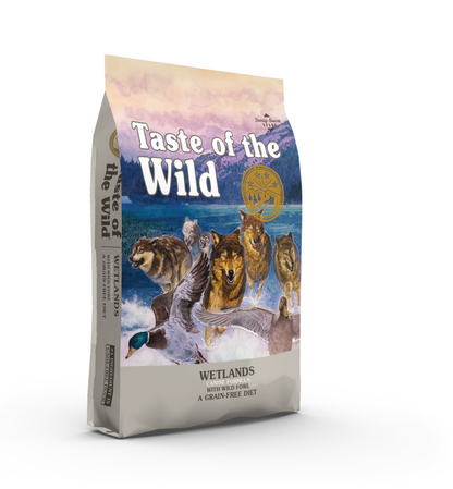 Taste of the Wild Wetlands Canine Recipe with Roasted Fowl Adult Dog Dry Food  Grain Free Formula