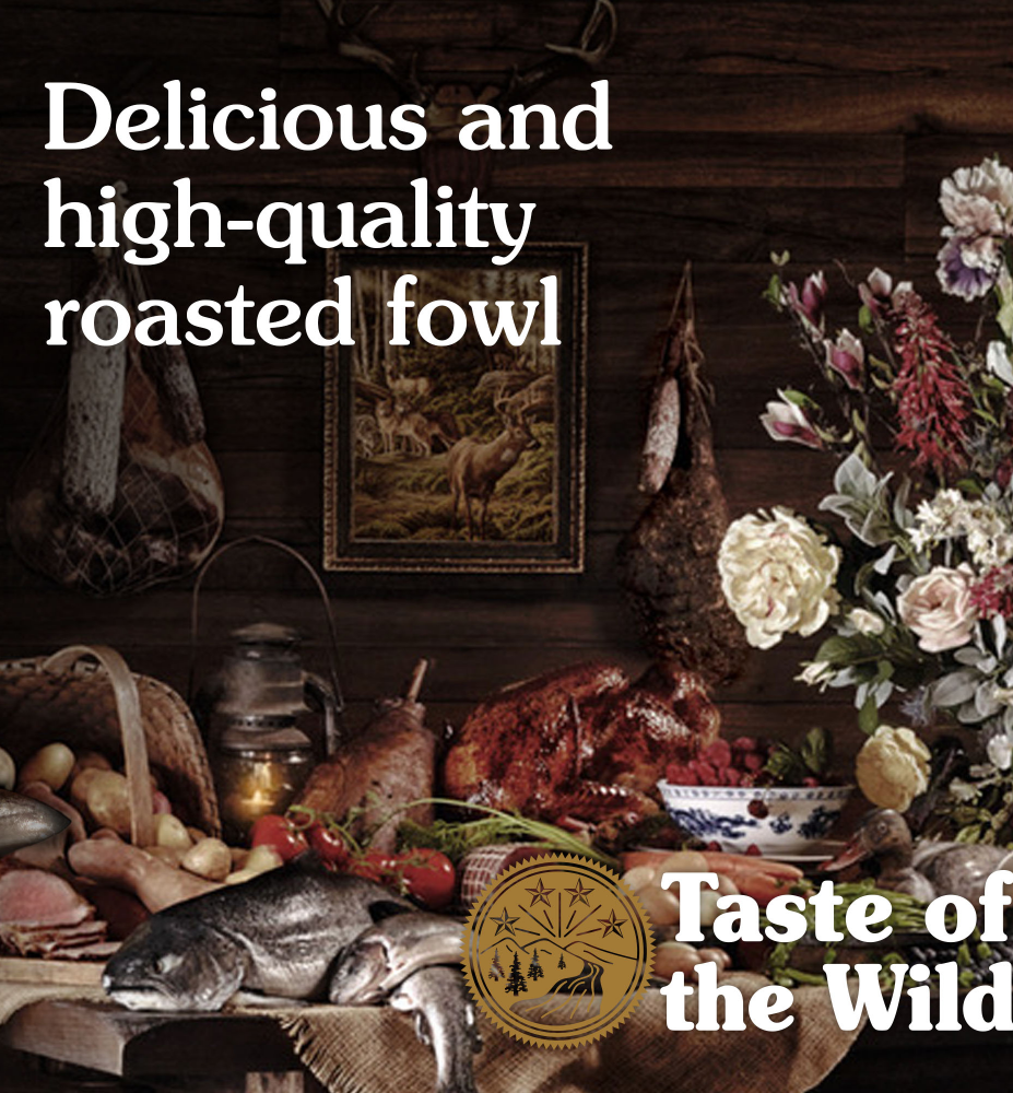 Taste of the Wild Wetlands Canine Recipe with Roasted Fowl Adult Dog Dry Food  Grain Free Formula