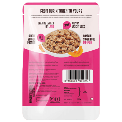 Kennel Kitchen Supreme Cuts Fish with Pumpkin and Lamb with Pumpkin Gravy Adults  Puppy Dog Wet Food All Life stages Combo