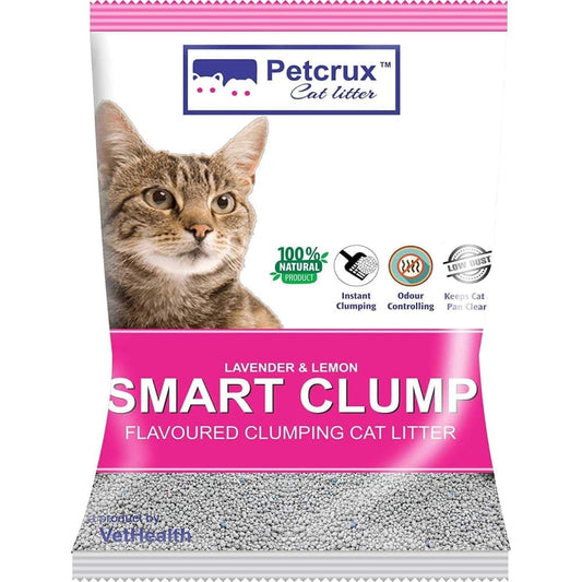 Petcrux Lavender  Lemon Scented Smart Clumping Cat Litter