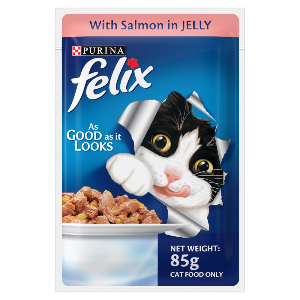 Purina Felix Mackerel Salmon and Tuna with Jelly Adult Cat Wet Food Combo